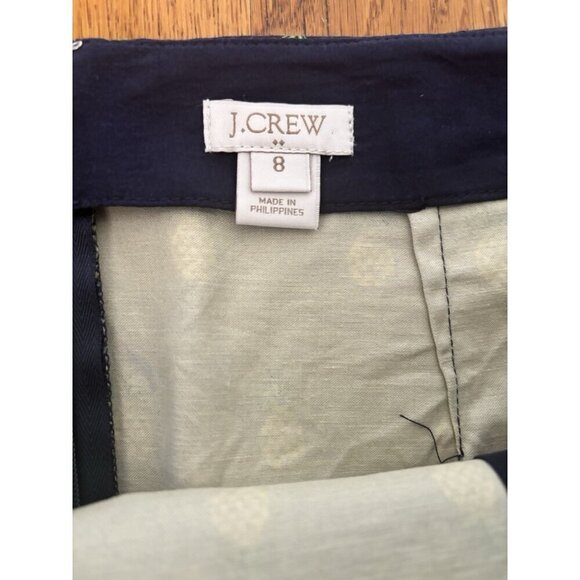 J Crew Womens Size 8 Blue Pineapple Print Mini Skirt Pockets - Picture 3 of 3